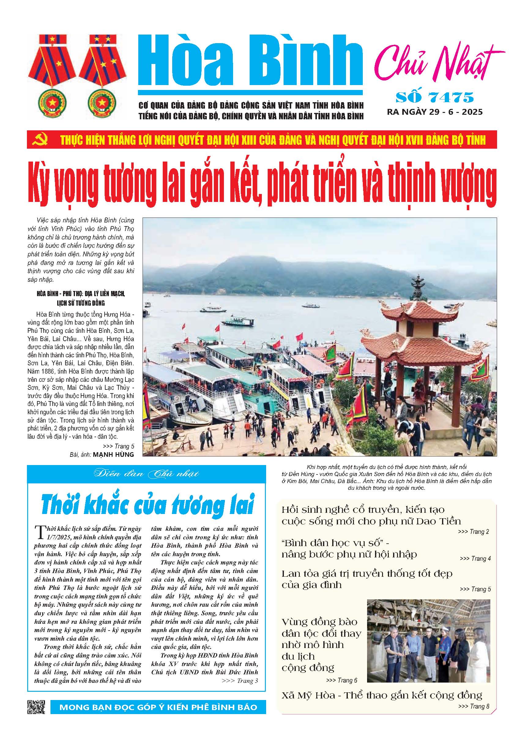 Báo Hòa Bình Chủ Nhật số 7475